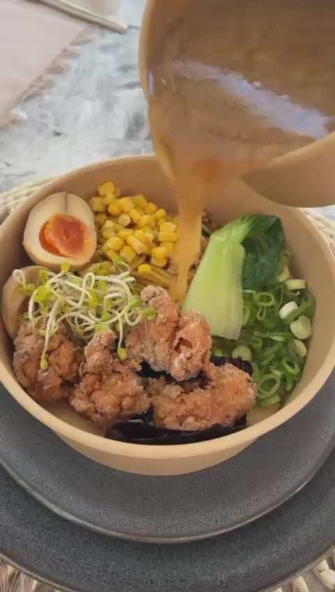 Tonkotsu Ramen mit Karaage